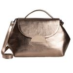 Bolsa de Couro - NASCENTE - Champagne e Off White