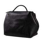 Bolsa de Couro - NASCENTE - Preta e Off White