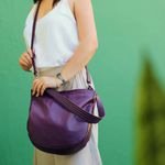 Bolsa de Couro - REALIZAR - Ameixa