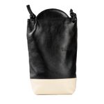 Bolsa de Couro - VIAGEM - Preta e Off White