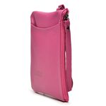 Bolsinha de mão Couro Legítimo Bubblê Magenta