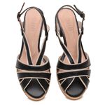 Sandália - ELEVAR - Preta e Off White - 965.17