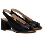 Sandália Peep Toe - ELEGÂNCIA - Preta - 177.31 