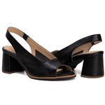 Sandália Peep Toe - ELEGÂNCIA - Preta - 177.31 