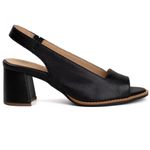 Sandália Peep Toe - ELEGÂNCIA - Preta - 177.31 