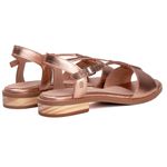 Sandália Rasteira - FLORESCER - Metalizado Rose - 842.64 