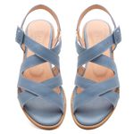 Sandália Rasteira - ILUMINAR - Azul Hortência - 842.120 