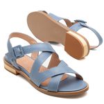 Sandália Rasteira - ILUMINAR - Azul Hortência - 842.120 