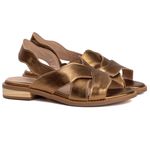 Sandália Rasteira - ONDAS - Bronze - 842.91