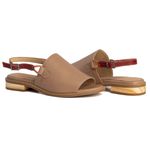 Sandália Rasteira - VIBRAR - Bali e Vermelha - 842.100