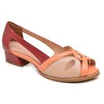 Sapato Peep Toe - CRIATIVO - Papaya, Nude e Cardeal - 965.22