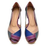 Sapato Peep Toe ENERGIA - Purple, Petróleo, Azul e Nude - 965.14 