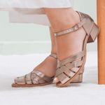 Sapato Peep Toe - ETERNO - Champagne - 965.45 
