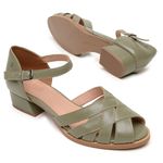Sapato Peep Toe - ETERNO - Sálvia - 965.45