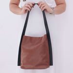 Bolsa de Couro - ASAS - Chocolate e Preto