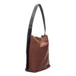 Bolsa de Couro - ASAS - Chocolate e Preto