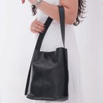 Bolsa de Couro - ASAS - Preta 