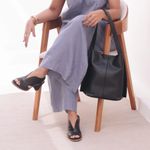 Bolsa de Couro - ASAS - Preta 