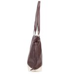 Bolsa de Couro - AURA - Madeira e Off White