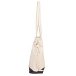 Bolsa de Couro - AURA - Off White e Preta