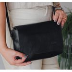 Bolsa de Couro - BÚZIOS - Preta