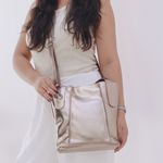 Bolsa de Couro - CELEBRAR - Champagne