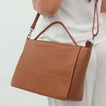 Bolsa de Couro - CHARME - Caramelo