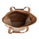 Bolsa de Couro - ENVELOPE - Nude e Caramelo