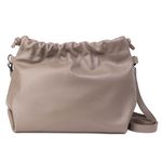 Bolsa de Couro Legítimo Amêndoa - HARMONIA GRANDE
