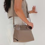 Bolsa de Couro Legítimo Amêndoa - HARMONIA GRANDE