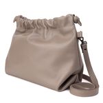 Bolsa de Couro Legítimo Amêndoa - HARMONIA GRANDE