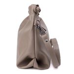 Bolsa de Couro Legítimo Amêndoa - HARMONIA GRANDE