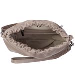 Bolsa de Couro Legítimo Amêndoa - HARMONIA GRANDE