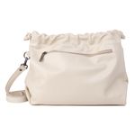 Bolsa de Couro Legítimo Off White - HARMONIA GRANDE