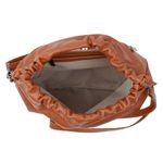 Bolsa de Couro Legítimo Telha - HARMONIA GRANDE