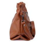 Bolsa de Couro Legítimo Telha - HARMONIA GRANDE