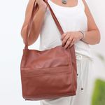 Bolsa de Couro - LITORAL - Chocolate