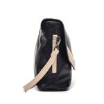 Bolsa de Couro - LUZ - Preta e Off White