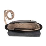 Bolsa de Couro - LUZ - Preta e Off White