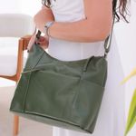Bolsa de Couro - PARAÍSO - Verde Cacto