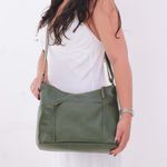 Bolsa de Couro - PARAÍSO - Verde Cacto