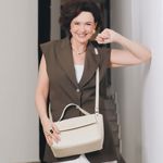 Bolsa de Couro - SERRA - Off White