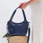 Bolsa de Couro - SONHAR - Azul Anil