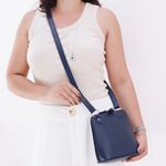 Bolsa de Couro - XODÓZINHA - Azul Anil