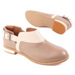 Bota - ACONCHEGO - Amêndoa e Off White - 664.49