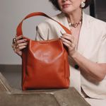 Bolsa de Couro - ENCANTO - Telha