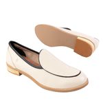 Mocassim - ETERNIZAR - Off White e Preto - 664.55