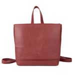 Mochila de Couro - LOTUS - Vermelha