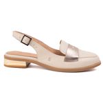 Mule - LEVEZA - Off White e Champagne - 664.51