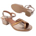Sandália - ENVOLVER - Bronze e Champagne - 2075.15